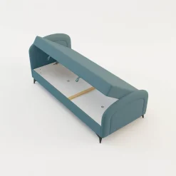 Tapczan młodzieżowy niebieski PING 90x200 cm