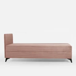 Tapczan młodzieżowy pudrowy róż IBIS 90x200 cm