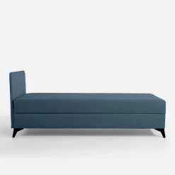 Tapczan młodzieżowy szaroniebieski SIBI 90x200 cm