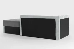 Tapczan młodzieżowy szaro-żółty OPEN