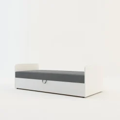 Tapczan młodzieżowy szary STAŚ 90x200 cm