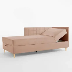 Tapczan narożny brzoskwiniowy MARIO 90x200 cm