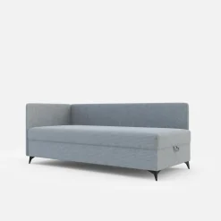 Tapczan narożny jasnoszary IBIS 90x200 cm