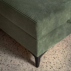 Tapczan narożny jasnozielony IBIS 90x200 cm