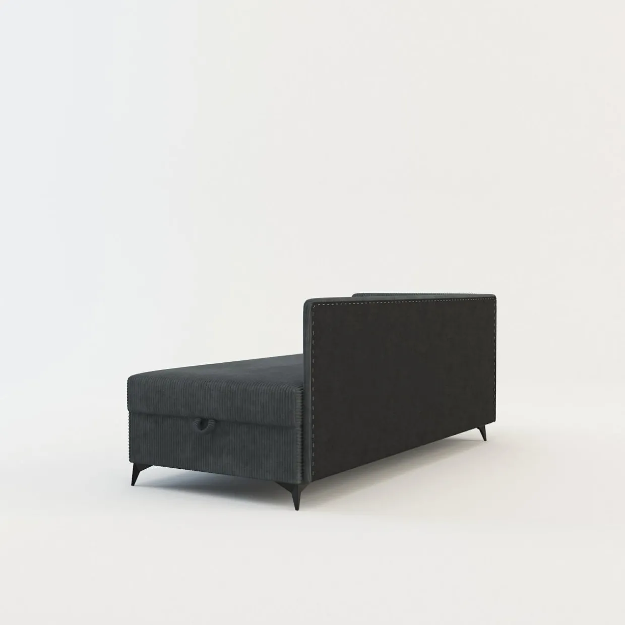 Tapczan narożny szary IBIS 90x200 cm