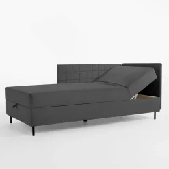 Tapczan narożny szary MARIO 90x200 cm