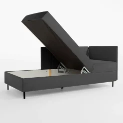 Tapczan narożny szary MARIO 90x200 cm