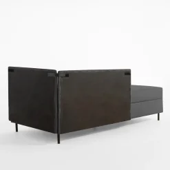 Tapczan narożny szary MARIO 90x200 cm