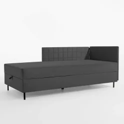 Tapczan narożny szary MARIO 90x200 cm