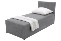 Tapczan szary z pojemnikiem TONY 90x200 cm