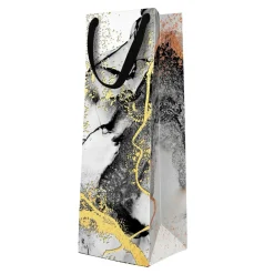 Torba prezentowa PREMIUM MARBLE BOTTLE 12x37 cm