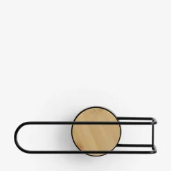 Uchwyt na papier toaletowy bamusowo-czarny