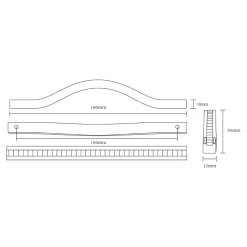 Uchwyt PORTO MILOS 18 cm chrom
