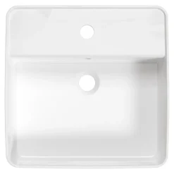 Umywalka ceramiczna nablatowa biała SQUERE 42 cm