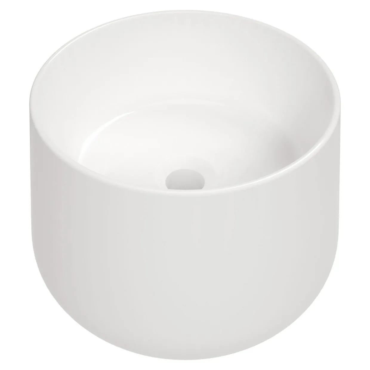 Umywalka ceramiczna nablatowa biała ARNIKA 37,5 cm