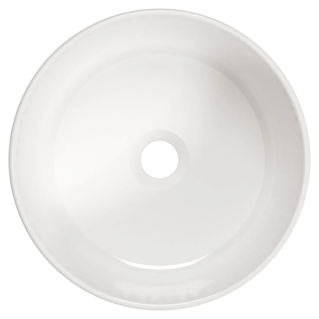 Umywalka ceramiczna nablatowa biała ARNIKA 37,5 cm