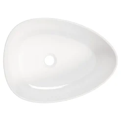 Umywalka ceramiczna nablatowa biała ALPINIA 47 cm