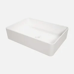 Umywalka ceramiczna nablatowa biała SQUERE 50,5 cm