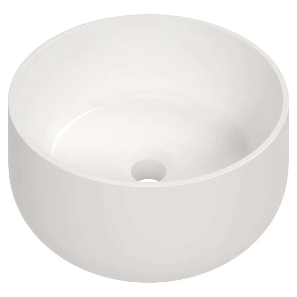 Umywalka ceramiczna nablatowa biała ARNIKA 35,3 cm