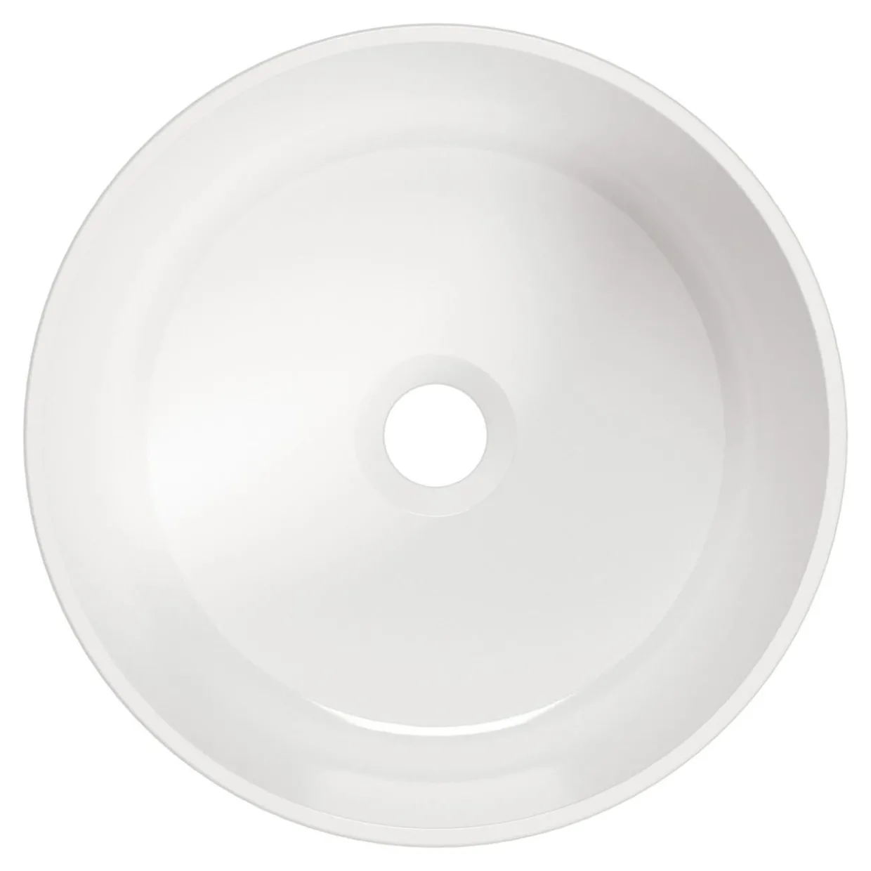 Umywalka ceramiczna nablatowa biała ARNIKA 35,3 cm