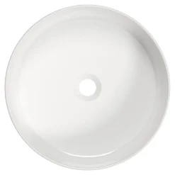 Umywalka ceramiczna nablatowa biała ROUND 40 cm