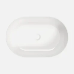 Umywalka ceramiczna nablatowa biała ROUND 58 cm