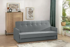 Wersalka rozkładana szara VINI