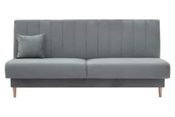 Wersalka szara welurowa LIMA NEW