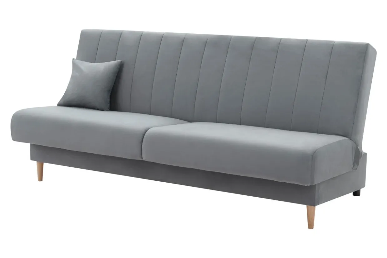 Wersalka szara welurowa LIMA NEW