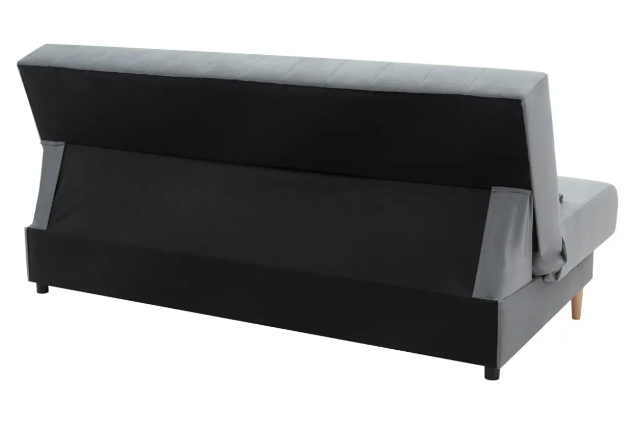 Wersalka szara welurowa LIMA NEW