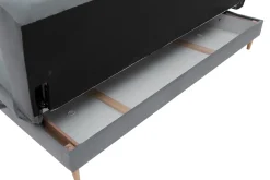 Wersalka szara welurowa LIMA NEW