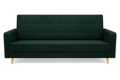 Wersalka welurowa ciemnozielona BAMAKO NEW