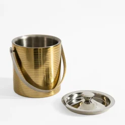 Wiaderko do lodu złote 15x15 cm