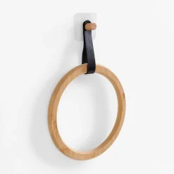 Wieszak łazienkowy bambusowy okrągły MIX