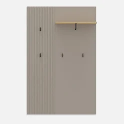 Wieszak DOMINICA z ryflowaniem i półką