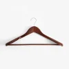Wieszak drewniany z poszerzanymi ramionami brązowy