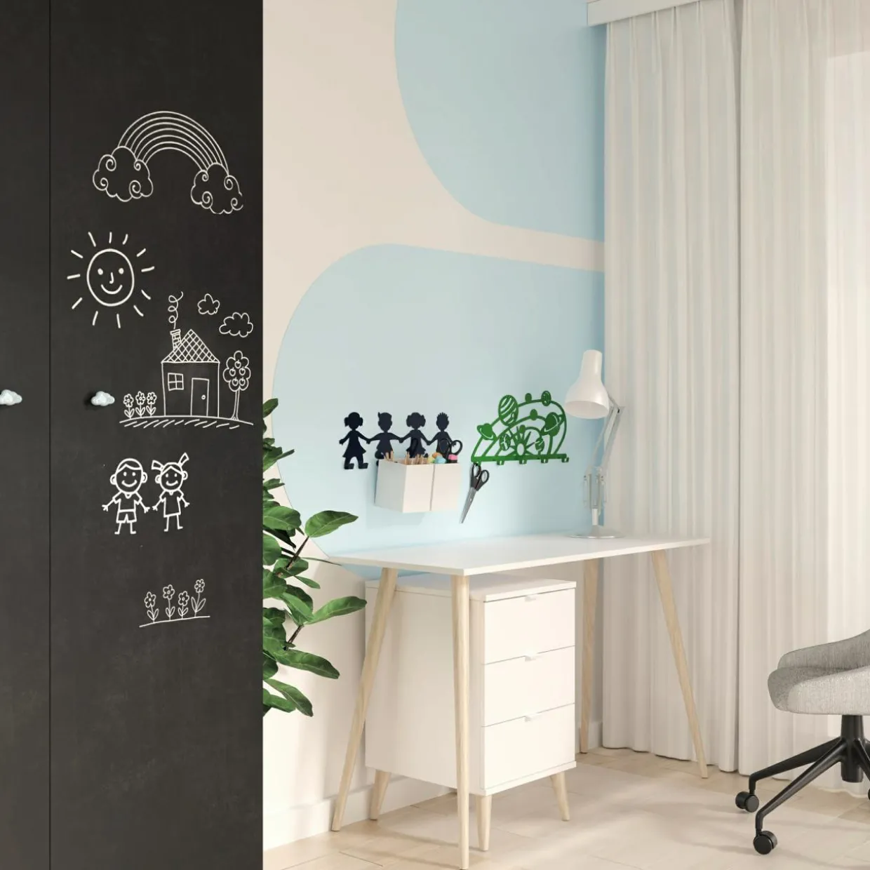 Wieszak DZIECI granatowy KIDDON