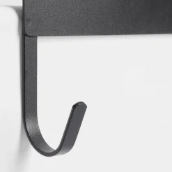 Wieszak na drzwi czarny 12x7,5x10,5 cm