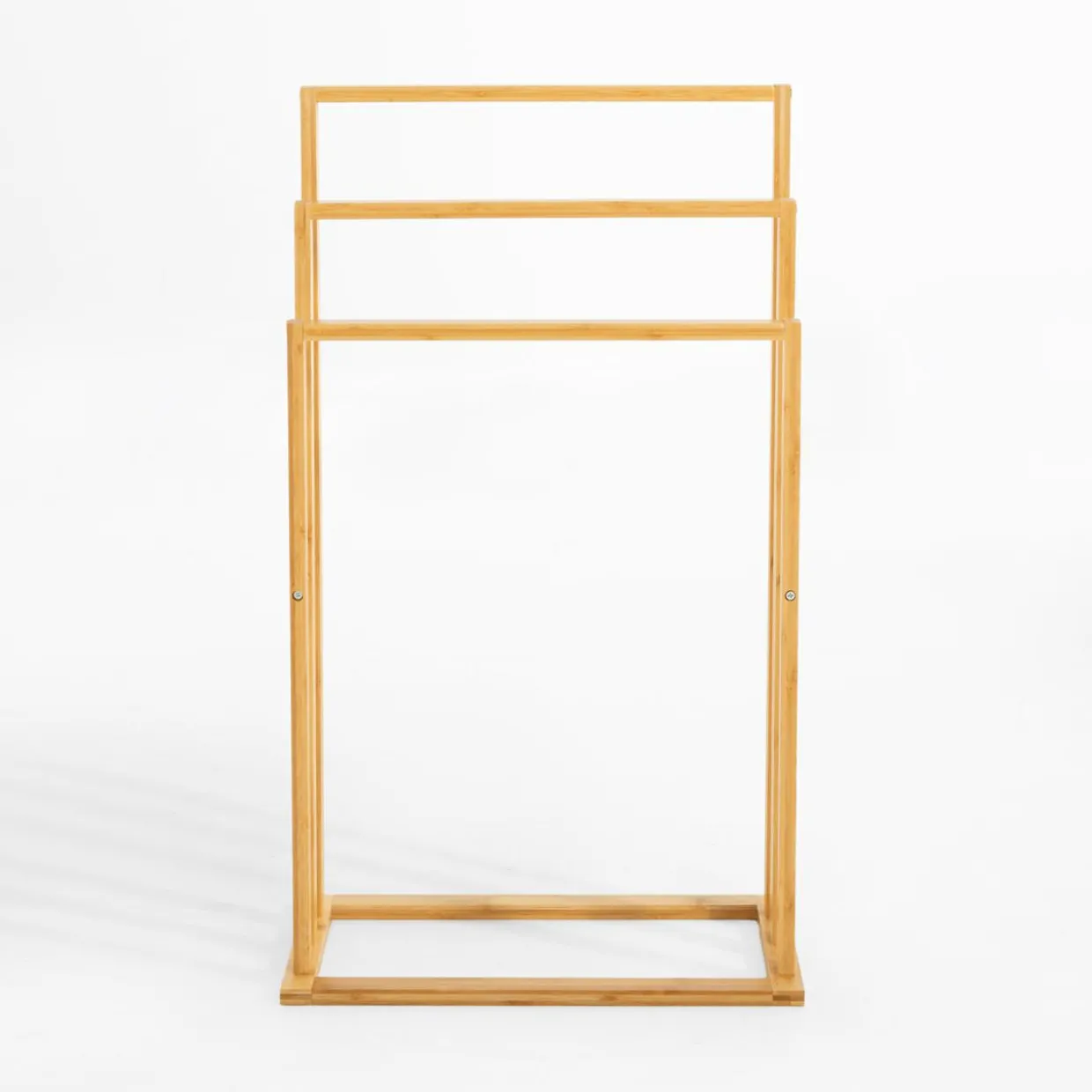 Wieszak na ręczniki stojący bambusowy