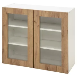 Witryna BASIC PLUS BP/G80W dąb craft złoty