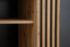 Witryna do salonu z lamelami MALAGA