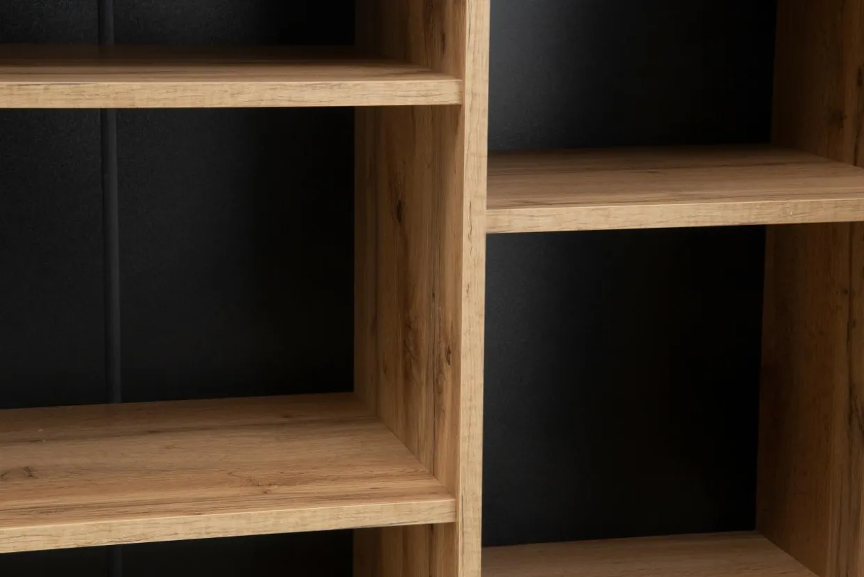 Witryna do salonu z lamelami MALAGA