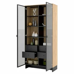 Witryna dwudrzwiowa przeszklona NOMAD