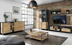 Witryna industrialna z otwartymi półkami HIGH ROCK