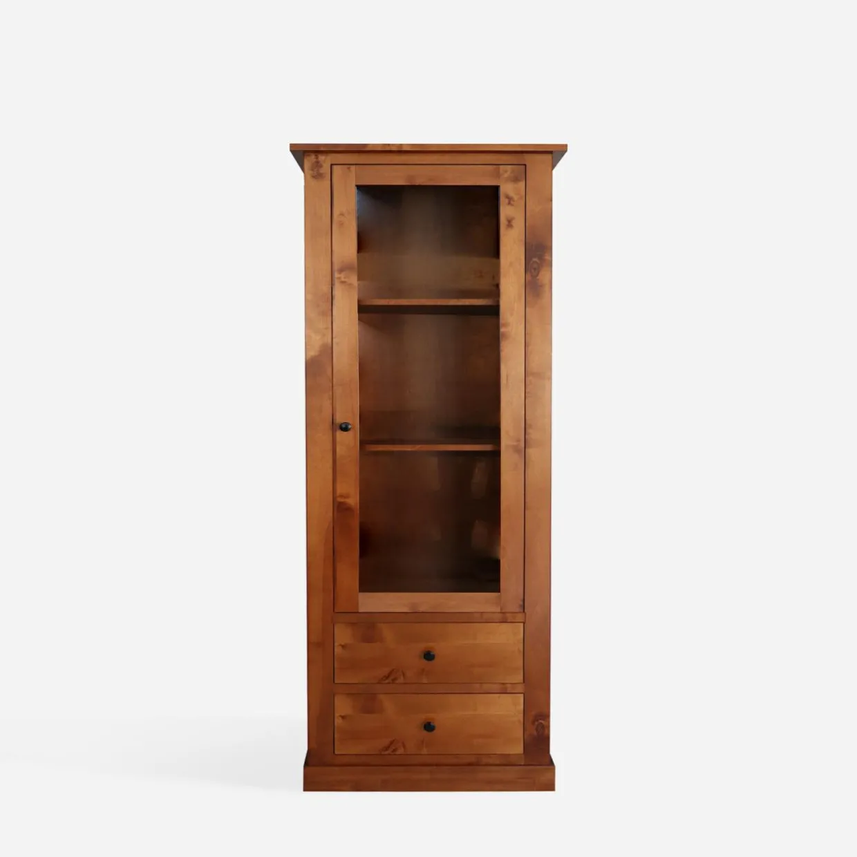 Witryna niska z litego drewna PAOLA brzoza koniakowa