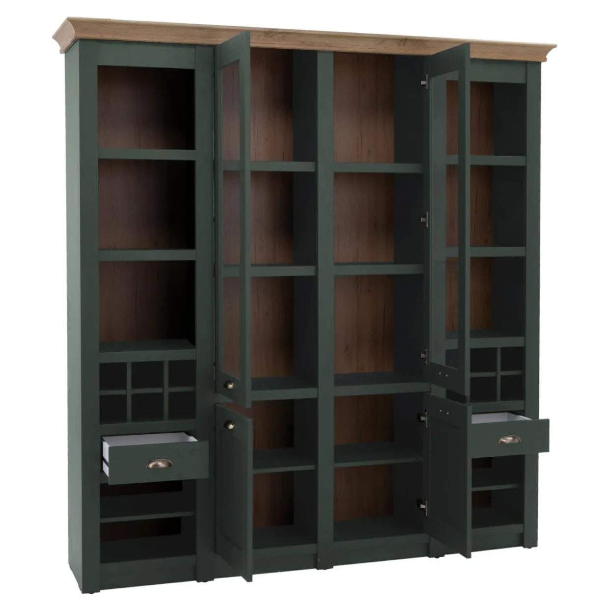 Witryna szeroka CAMBRIDGE zielona 2D2W2S