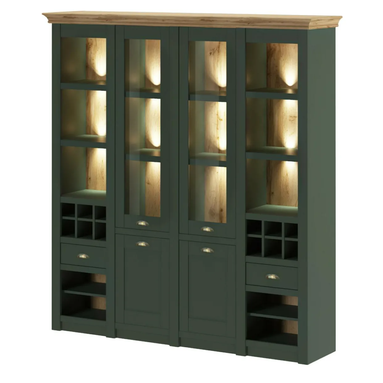 Witryna szeroka CAMBRIDGE zielona 2D2W2S