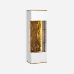 Witryna wisząca z oświetleniem BREMEN lewa