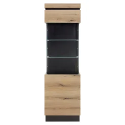 Witryna wąska do salonu CORTE lewa