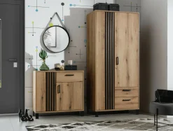 Witryna wąska z lamelami NOEL lewa